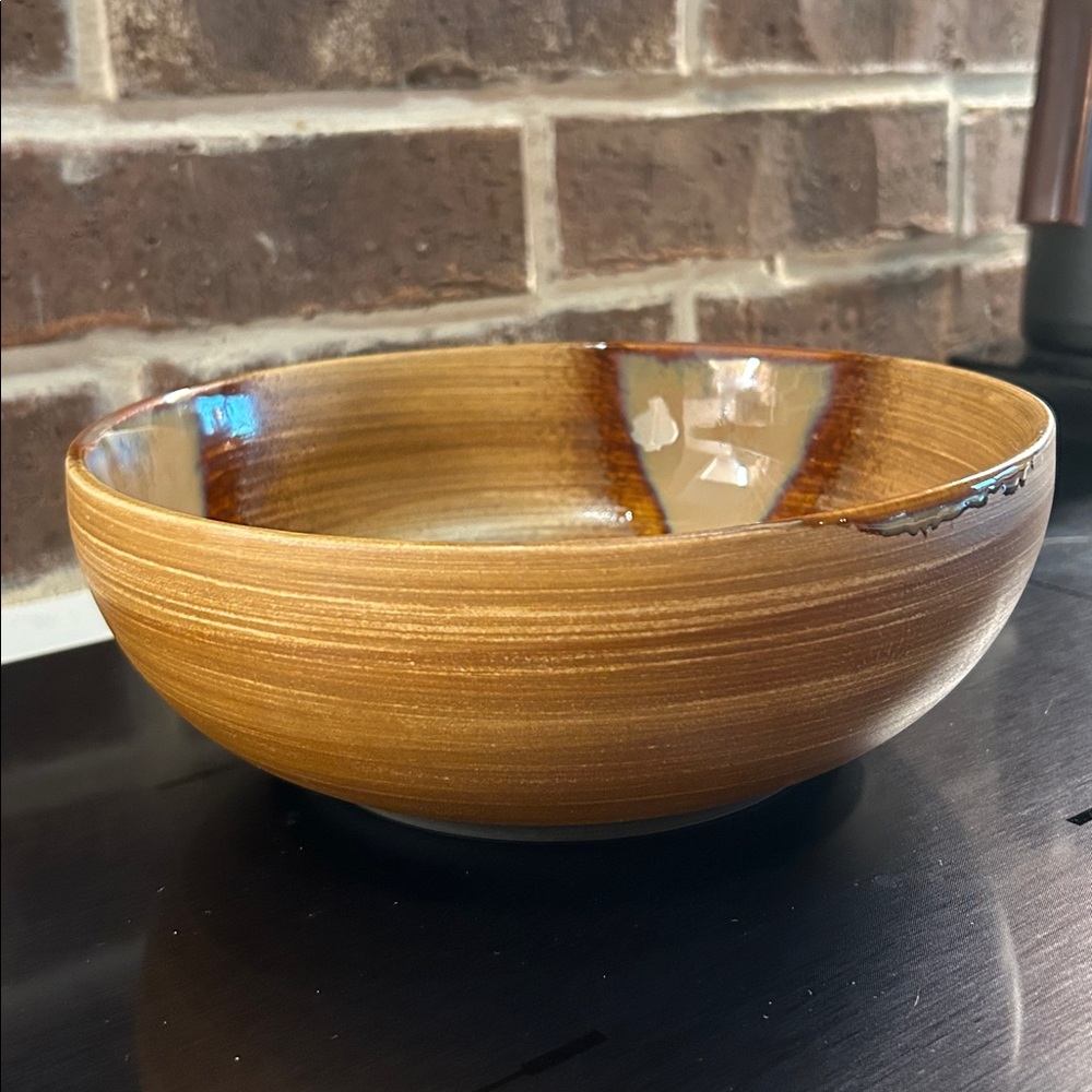 Sango Splash Brown and Cream Bowl